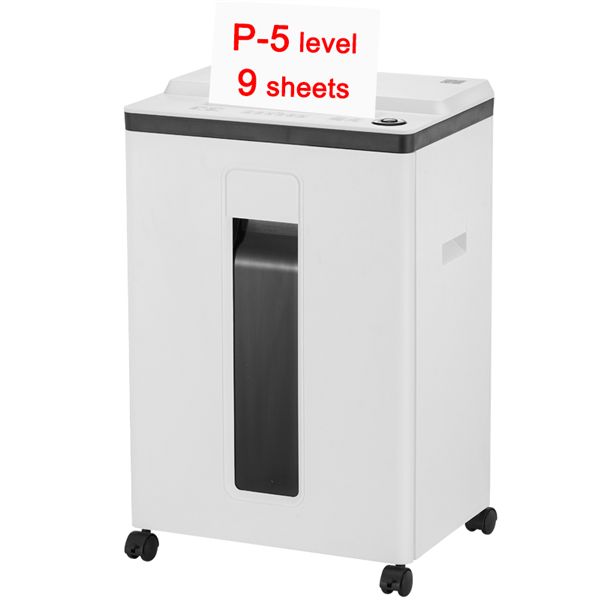 9 Sheets P-5 Level Micro Cut Office Shredder For Confidential Document