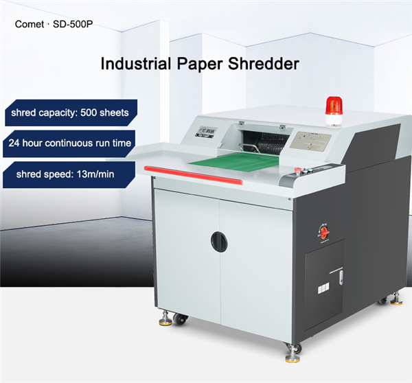 500 Sheets Industrial Cardboard Paper Shredder SD-500P