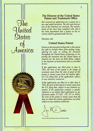 United State Of America Patent
